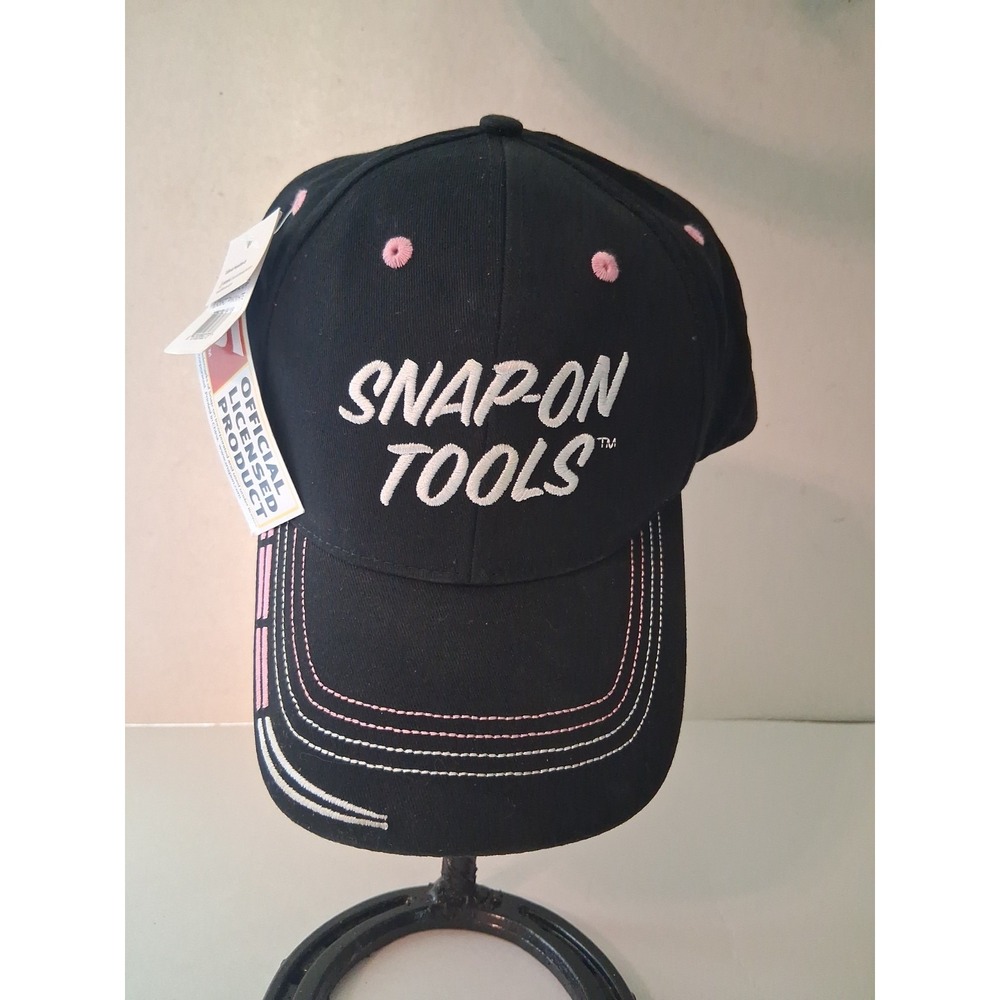 Snap-On Tools Black & Pink Embroidered Ball Cap Women's One Size New with Tags